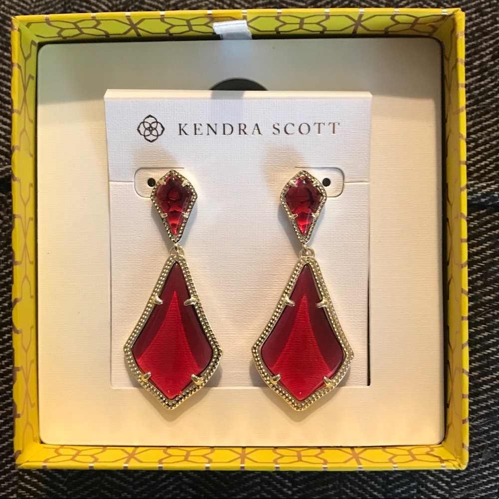 Kendra Scott Alexa Red Earrings